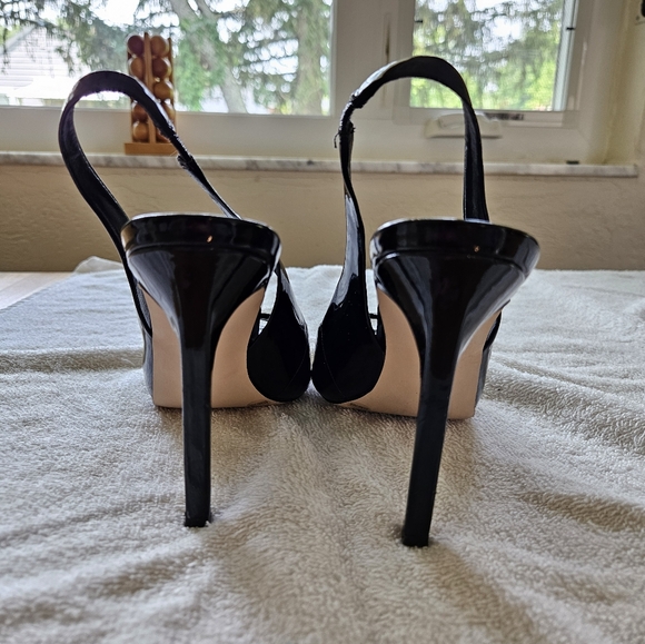 BCBG Generation Slingback Stilletto Gloss Black - Picture 11 of 11